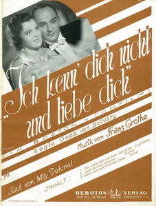 Ich kenn' dich nicht und liebe dich (1933)
