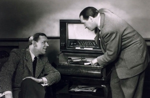 Grothe mit seinem Vetter und Textdichter Willy Dehmel, Frühe 1950er-Jahre