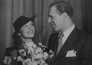 Hochzeitsfoto von Kirsten Heiberg und Grothe, Oslo 1938