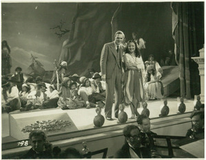 Grothe und Marta Eggerth bei Dreharbeiten zu »Ihr größter Erfolg«, 1934